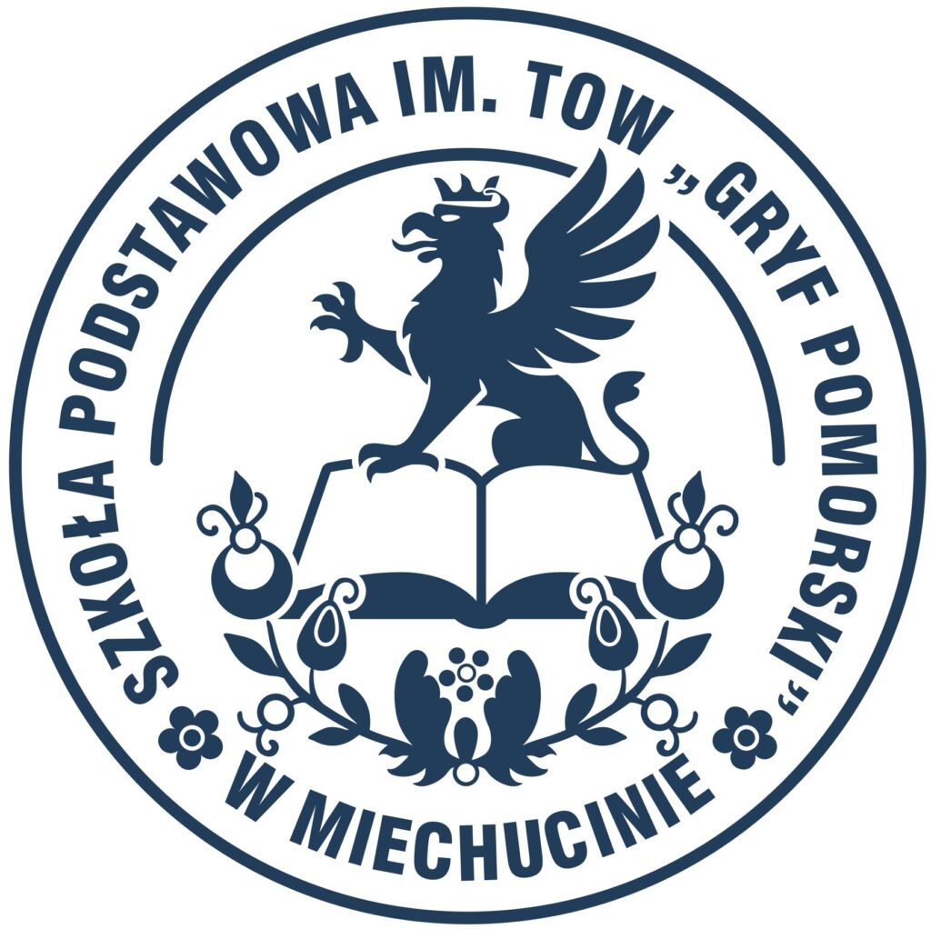 Logo Szkoły Podstawowej im. Tajnej Organizacji Wojskowej "Gryf Pomorski" w Miechucinie